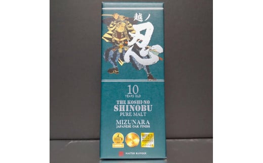 越ノ忍　10年熟成ピュアモルトウイスキー　700ml×1本