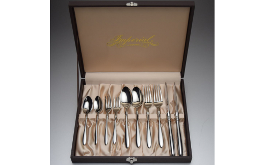 ふるさと納税 新潟県 燕市 AZUMA インペリアル ペアディナー 10本セット (ECC BOX入れ) (株式会社荒澤製作所) FC067007 ふるさと納税 AZUMA インペリアル ティースプーン 5本