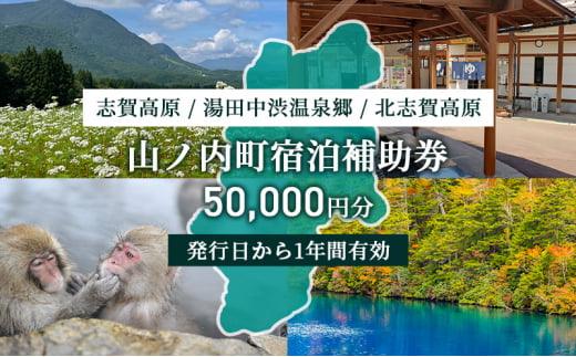 山ノ内町内宿泊補助券（6枚）1年間有効 30,000円分 年内配送可 旅行 宿泊券 ホテル 旅館 チケット 宿泊 補助券 志賀高原 湯田中渋温泉郷  北志賀高原 地獄谷野猿公苑 温泉 ギフト 自然 観光 長野県 信州 冬 スキー - 長野県山ノ内町｜ふるさとチョイス - ふるさと納税サイト