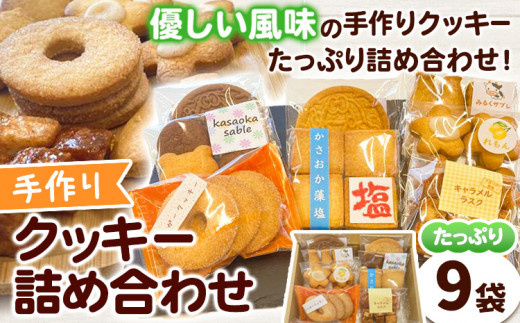 手作りクッキー詰め合わせ 9袋 多機能型事業所かさおか《45日