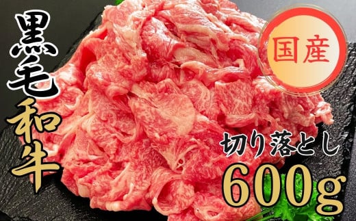 【熊本県あさぎり町】球磨牛 くまもと黒毛和牛切り落とし 600g(200g×3パック)