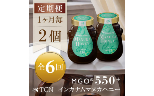 毎月定期便＞インカナム マヌカハニー＜MGO550+＞500g×2個 全6回 