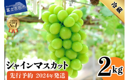 【2024年発送分・先行予約】 山梨県産 シャインマスカット 2kg (3～5房)【2024年8月下旬から10月下旬頃発送】 山梨県産  シャインマスカット 果物 旬 高級 先行予約 2024年 山梨 富士吉田市 - 山梨県富士吉田市｜ふるさとチョイス - ふるさと納税サイト