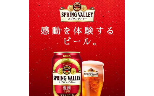 キリンビール キリン スプリングバレー(SPRING VALLEY)豊潤〈496〉 350ml 2ケース（48本入）【横浜工場製】 -  神奈川県横浜市｜ふるさとチョイス - ふるさと納税サイト