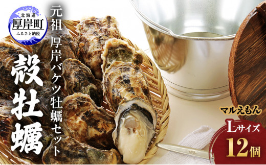 元祖 厚岸バケツ牡蠣セット12個 北海道 牡蠣 カキ かき 魚介類