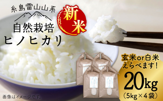 新米予約受付中】＼令和6年産／自然栽培 ヒノヒカリ 20kg 《糸島》【大石ファーム】 [ATE003] - 福岡県糸島市｜ふるさとチョイス -  ふるさと納税サイト