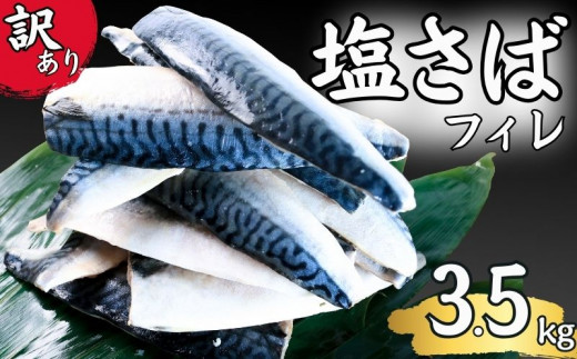 訳あり 塩鯖フィレ 3.5kg さば 鯖 サバ 塩鯖 塩さば 塩サバ しおサバ 潮サバ フィレ 塩さばフィレ 塩サバフィレ 切り身 切身 食べやすい  小分け 個別冷凍 お弁当 惣菜 おかず 塩焼き 味噌煮 冷凍 冷凍品 長期保存 鮮度 旨味 お取り寄せ グルメ 食品