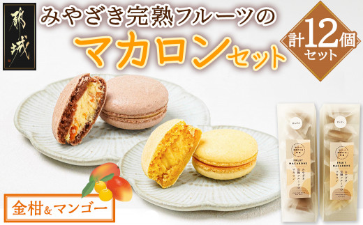 みやざき完熟フルーツのマカロンセット(金柑&マンゴー)_AA-J703_(都