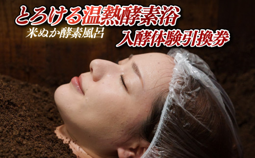 H136 とろける温熱酵素浴（米ぬか酵素風呂）・入酵体験引換券 - 長崎県