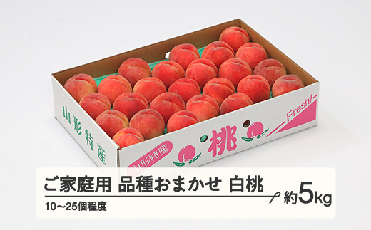 もも 桃 品種おまかせ 白桃 ご家庭用 約5kg(10~25個程度) 2025年産 山形県産 ※沖縄・離島への配送不可 tf-moywm5 - 山形県山辺町｜ふるさとチョイス  - ふるさと納税サイト