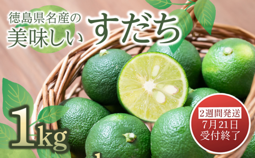 7月21日受付終了】 【2週間発送】 すだち 1kg 徳島県産 産地直送 特選 四国 徳島 小松島 国産 高級 スダチ 大粒 旬 生産量 日本一  柑橘 酢橘 果物 調味料 魚 鮭 鮎 牛 鶏 果汁 さんま ぶり わかめ しらす