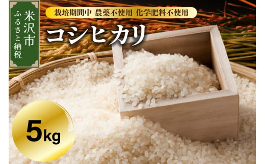 新米 》【 令和6年産 新米 】 コシヒカリ 5kg 栽培期間中 農薬不使用 化学肥料不使用 産地直送 2024年産 -  山形県米沢市｜ふるさとチョイス - ふるさと納税サイト