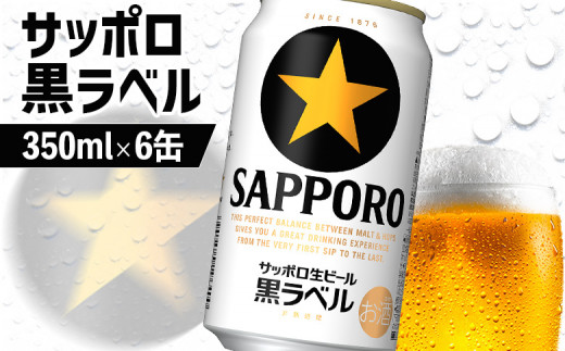 サッポロ黒ラベル 350ml 6缶 オンライン 申請 ふるさと納税 北海道 