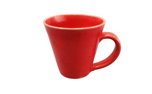 No.2929 大堀相馬焼 近徳 京月窯「紅彩 マグカップ」 - 福島県福島市