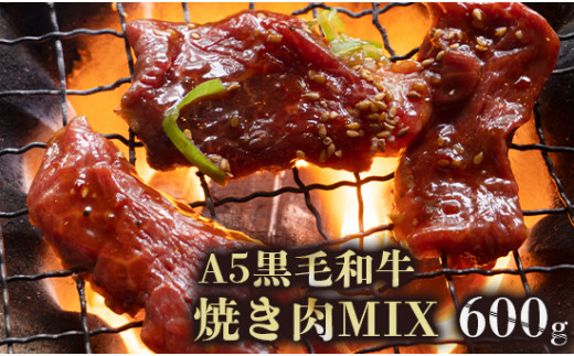 【京都府舞鶴市】A5 黒毛和牛 焼肉用MIX 600g (150g×4)25,000円