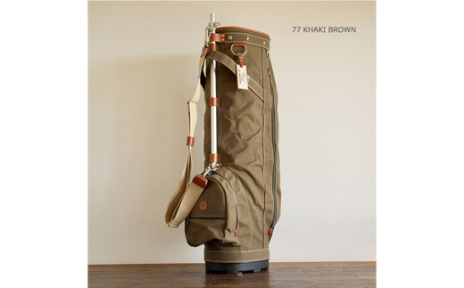 木の庄帆布 ゴルフバッグ KH-CPB01W カートバッグ 木のマーク/パイプ