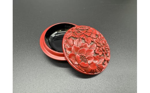 中棗、堆朱、国産、もも2番 （根付.印篭の買取/福岡・骨董品