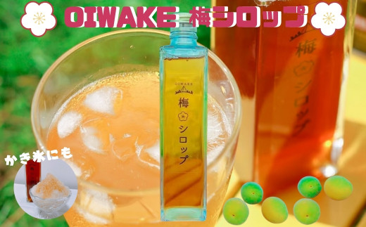 梅シロップ 『OIWAKE梅シロップ』 おいわけパーク 梅 シロップ ジュース 希釈用 うめ ドリンク 飲料 炭酸割り ソーダ割り お酒 梅酒 ご当地  お土産 人気 おすすめ 奈良県 奈良市 10-024 - 奈良県奈良市｜ふるさとチョイス - ふるさと納税サイト