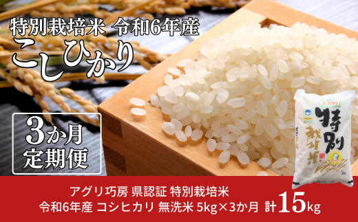 定期便 5kg×3ヶ月] 県認証 特別栽培米 コシヒカリ5kg 合計15kg 無洗米 新潟県認証 令和6年産 新潟県三条市産 こしひかり 3か月連続でお届け  【031S022】 - 新潟県三条市｜ふるさとチョイス - ふるさと納税サイト