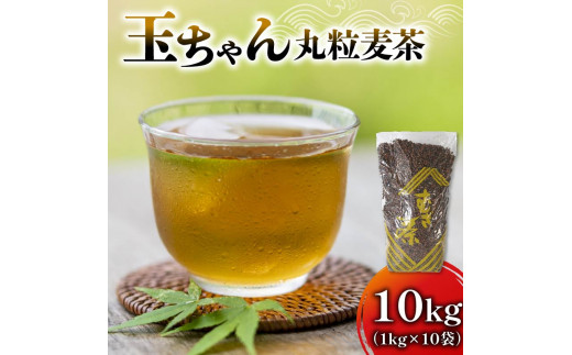 麦茶 玉ちゃん 丸粒麦茶 1kg 入れ 10袋 飲料 大容量 むぎ茶 煮出し 八木音 静岡県 静岡県 藤枝市 - 静岡県藤枝市｜ふるさとチョイス -  ふるさと納税サイト