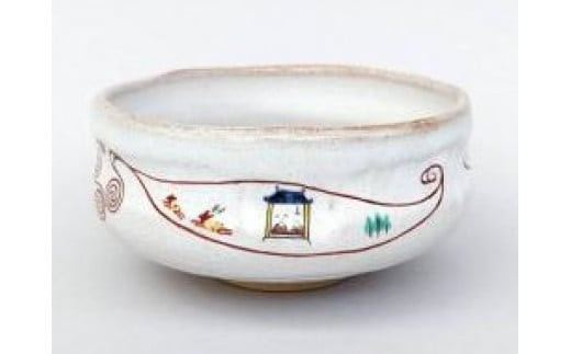 奈良絵「天平の風」旅茶盌 赤膚焼 窯元 陶器 伝統工芸 奈良県 奈良市