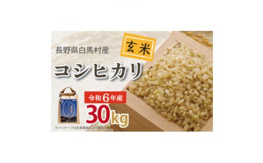 ＜令和6年産新米＞白馬産コシヒカリ＜玄米＞30kg【1490163】 - 長野県白馬村｜ふるさとチョイス - ふるさと納税サイト