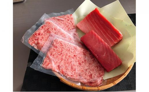 【静岡県静岡市】まぐろ ご馳走 3種類 合計1kg セット (本鮪 中トロ・ばち鮪 赤身・まぐろたたき) 海の幸 【配送不可:離島】■