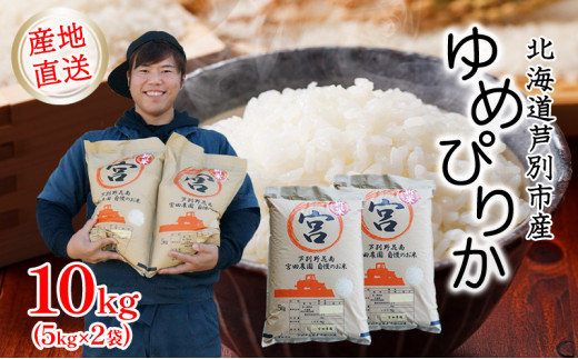 ゆめぴりか 無洗米 10kg 送料無料 5kg×2袋 北海道産 令和6年産