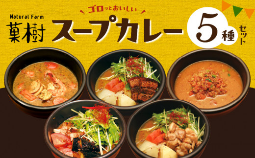 ナチュラルファーム菓樹】スープカレー 5種セット NK0906 - 福岡県上毛