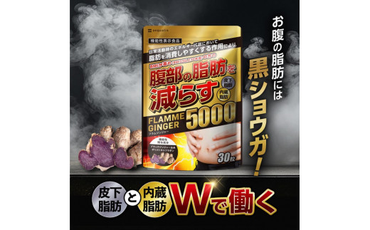 ブラックジンジャー サプリメント フラムジンジャー 機能性表示食品 30