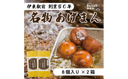創業50年》伊東駅前名物の揚げまんじゅう8個入×2【1538978】 - 静岡県
