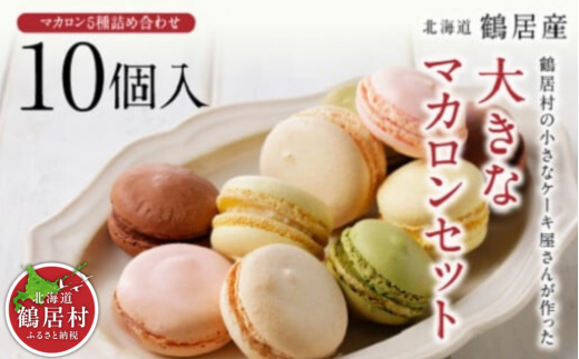 北海道鶴居村産】小さなケーキ屋さんが作った大きなマカロン5種