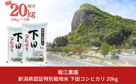 新潟県認証特別栽培米 下田コシヒカリ 20kg 令和6年産 三条市産 こしひかり [堀江農園]【042S010】 - 新潟県三条市｜ふるさとチョイス  - ふるさと納税サイト