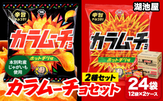 湖池屋 「カラムーチョ」2種セット(各12袋) 本別町観光協会 送料無料