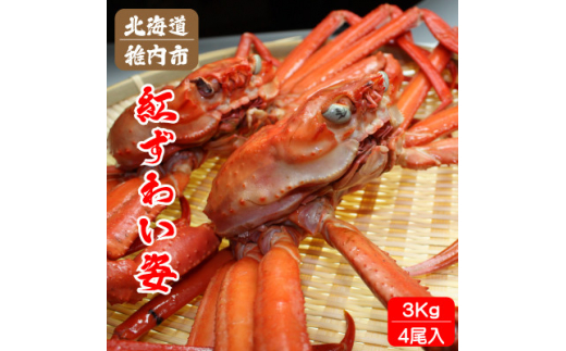 冷凍】「浜茹で蟹B10kg」蟹食べ放題!! (紅ずわい蟹) （北海道