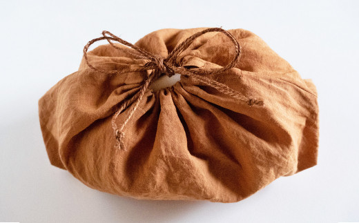 柿渋染 野菜巾着袋 柿渋色 袋 保存 柿渋 太陽染め - 福岡県香春町