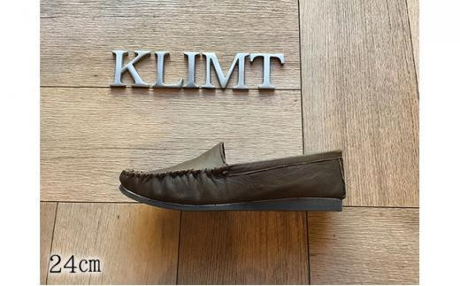 【静岡県静岡市】靴 KLIMTクリムトの ふわふわ楽チン モカシンシューズ ダークブラウン24cm