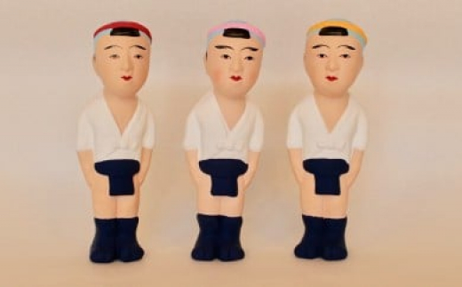 津屋崎人形 山笠ごん太3体セット[G0528] - 福岡県福津市｜ふるさと