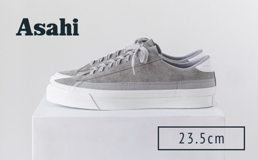 yvĎszASAHI BELTED  SUEDE GRAY i23.5cmj_Ls031-3