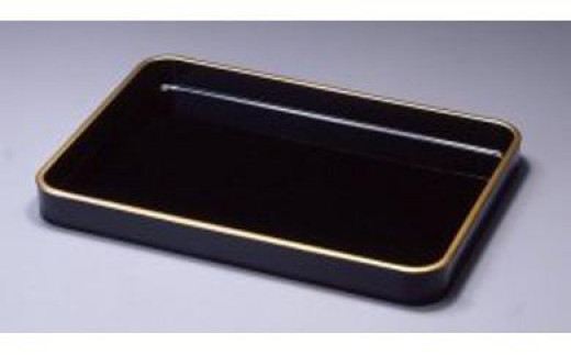 木製 漆塗 賞状盆 金縁付（尺六 約48.8cm）天然木 天然うるし 手塗