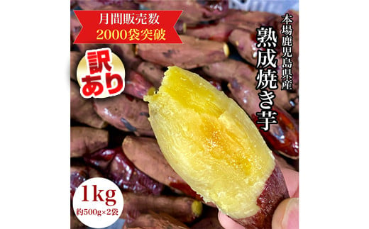 2683 鹿児島県産 さつまいも 焼き芋1㎏ 【小さめのお芋がたっぷり】 蜜芋 さつまいも 訳あり 【ポスト投函配送】【いも 芋 さつま芋 蜜芋  紅はるか シルクスイート 焼き芋 スイーツ 訳あり メール便】 - 鹿児島県鹿屋市｜ふるさとチョイス - ふるさと納税サイト