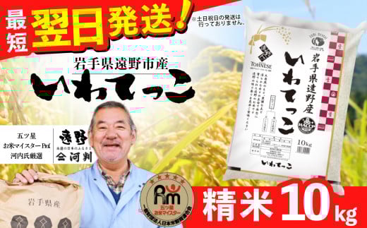 お米 いわてっこ 10kg 精米 令和6年産《五つ星 お米マイスター