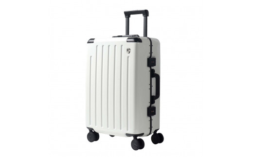 4泊用 耐久力抜群】G517 PC7000スーツケースM（シルクホワイト）TSA