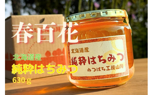 A269 はちみつ 春百花 630g 蜂蜜 国産 日本産 北海道産 みつばち工房  