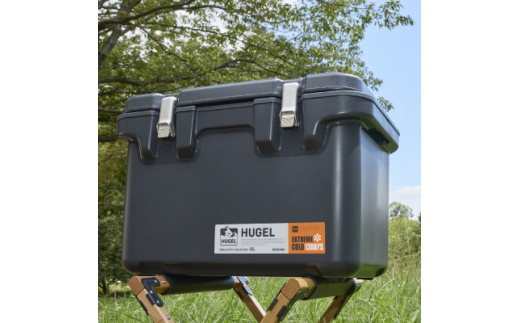 HUGEL 真空断熱クーラーボックス 40L VITC-40 チャコールグレー 