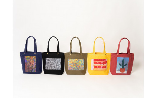 京都館発・限定企画かばん】一澤信三郎×へラルボニーコラボ 縦型トート