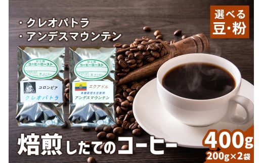 焙煎したてのコーヒー豆 3袋 (クレオパトラ・アンデスマウンテン・コーラルマウンテン)【豆】[0267] - 神奈川県伊勢原市｜ふるさとチョイス -  ふるさと納税サイト