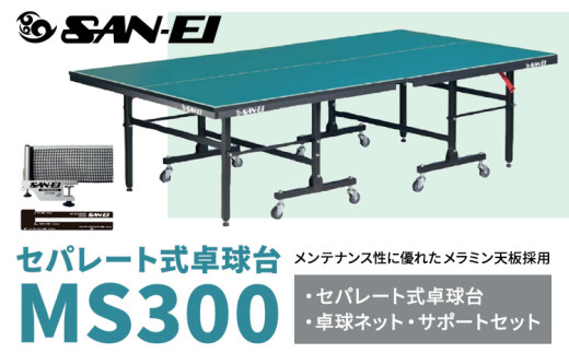 メンテナンス性に優れたセパレート式卓球台 MS300 株式会社三英《受注 