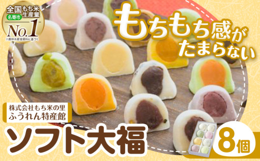 ソフト大福 8個入り もち米の里ふうれん特産館《30日以内に出荷予定