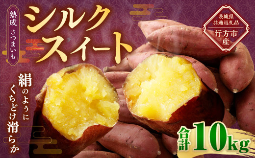 熟成” 茨城県産 さつまいも 【 シルクスイート 】 約10kg （茨城県共通